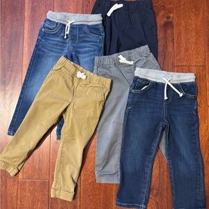 Toddler Cat and Jack Jean and Jogger Pant Bundle